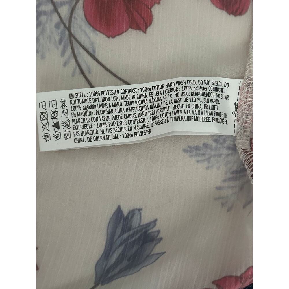 NWT Endless Rose Darling Poppy Floral Boho Wrap Chiffon Duster Coat Size Small - Picture 8 of 9